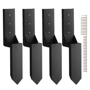 VEVOR Kit de réparation d'ancrage de poteau de clôture 4 piquets 89 x 89 mm - Photo 1/12