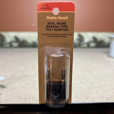 Radio Shack Dual In Line Banana Type Test Adapter 1 New In Package  274 717 - Image 1 of 2