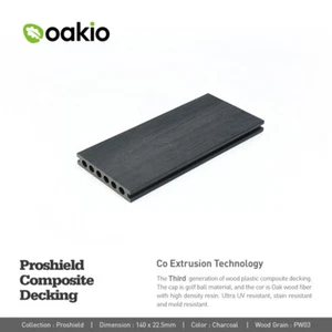 AU Certified Charcoal 3rd Gen Co-Extrusion Composite Decking WPC 25Y Warranty - Picture 1 of 12