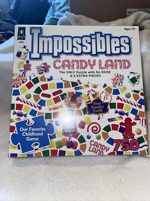 Rompecabezas Hasbro Impossibles Candy Land 750 rompecabezas sin bordes sellado NUEVO Foto 1 de 4