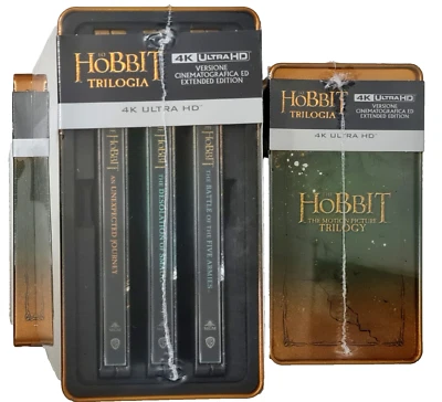 WARNER HOME VIDEO Lo Hobbit - La Trilogia 4K Steelbook (6 4K Ultra HD Blu-ray) Box Saga Completa