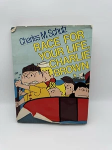 Race for Your Life, Charlie Brown by Charles Schulz (1978, Hardcover) HCDJ - Imagen 1 de 9