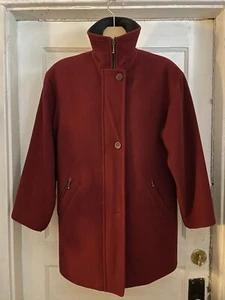 Henry White Ireland Red Wool/Cashmere Blend Coat/Jacket Men's Sz. M EUC - Picture 1 of 11