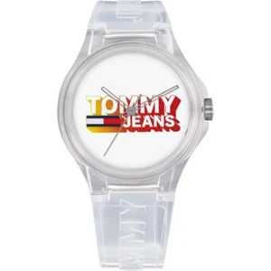 New Tommy Unisex Jeans silicone watch in white 1720027 - Picture 1 of 3