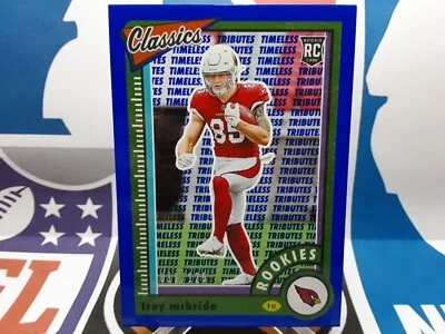 🏈2022 Panini Classics Blue Timeless Tributes 019/125 Trey McBride RC #183 - Image 1 of 2