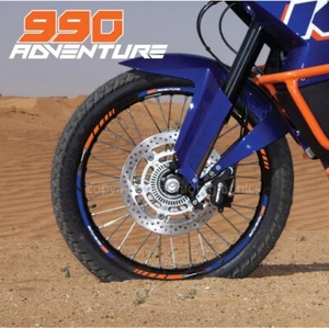 motorcycle wheel decals stickers rim stripes for KTM 990 Adventure  21" 18'' - Picture 1 of 2