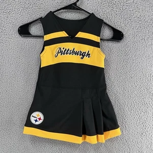 Pittsburgh Steelers Size 24M Cheerleading Dress Outfit Toddler Football NFL J6 - Picture 1 of 7
