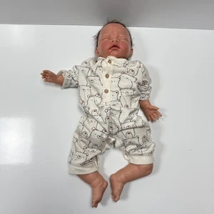 Nines D'onil Weighted Baby Doll 18" Pierced Ears Realistic - Picture 1 of 24
