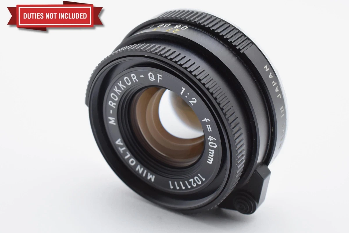 Minolta f/2 40mm Focal Camera Lenses for sale | eBay