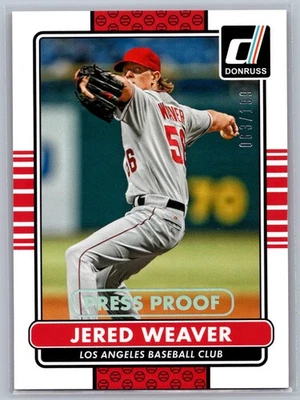 Jered Weaver 2015 Donruss Press Proofs 银色 /199 #103 — 第 1/2 张图片