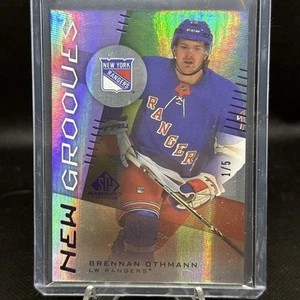 Brennan Othmann 2024-25 UD SP Game Used New Grooves Purple RC Card #NG-10 1/5 - Picture 1 of 7