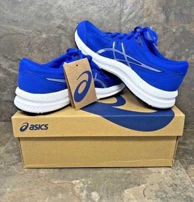 ASICS CONTEND 8 GS KIDS иллюзия синий/чистое серебро размер 6,5 класса школы работает - Изображение 1 из 4