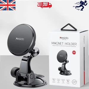Universal Magnetic in Car Mobile Phone Holder Stand Dashboard 360 Accessories UK - Picture 1 of 8
