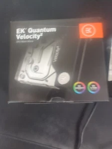 EK-Quantum Velocity² D-RGB 1700 Nickel/Plexi CPU Water Block - Afbeelding 1 van 3
