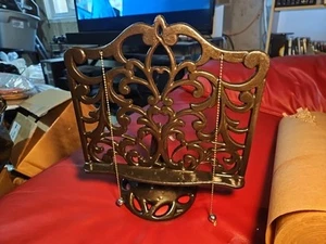 Portaricette porta libri di cucina vintage in ghisa con entrambi i pesi - Foto 1 di 3