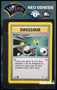 Carte Pokémon Super Rappel 98/111 Edition 1 Ed 1 Néo Génésis Wizards 2 - Imagen 1 de 3