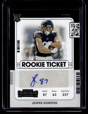 2021 Panini Contenders Rookie Ticket Auto Jesper Horsted #284 N - Image 1 of 2
