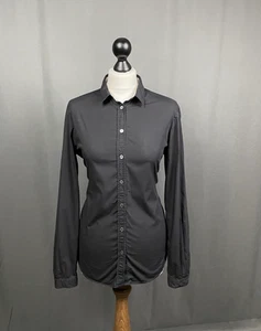 Burberry Nova Check Kragen Damen Schwarz Langarm Hemd Gr. M - Bild 1 von 11