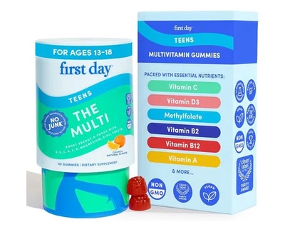 首日青少年多种维生素木乃伊 60 克拉素食非转基因聚焦免疫能量 — 第 1/4 张图片