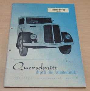 Saurer Berna Typ 2-4 C U Motor R 1-2 T-T2-L CR1D Diesel Reparaturanleitung B12 - Bild 1 von 3