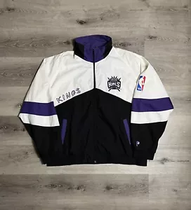 Giacca a vento vintage Sacramento Kings Pro Player zip anni 90 taglia XL graffiti - Foto 1 di 8