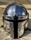 Mandalorian Helmet | SCA LARP Medieval Helmet | Halloween Costume Theater