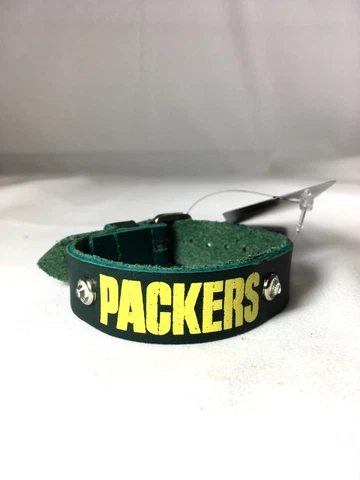 Green Bay Packers Green Ladies Leather Buckle Bracelet bling Fashion Belt Style Cover