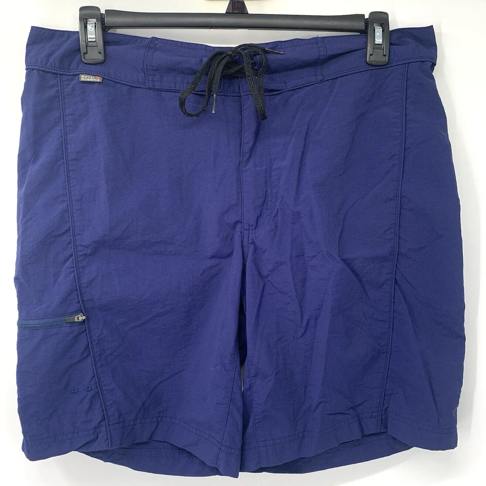 Royal Robbins Men's Solid Blue Board Swim Shorts Size 36 Nylon - Image 1 of 4