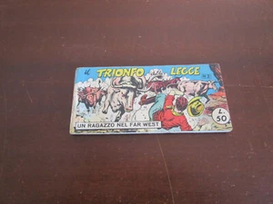 UN RAGAZZO NEL FAR WEST FRONTIERA N.2 3° SERIE IL TRIONFO DELLA LEGGE 1959 !!! - Imagen 1 de 5