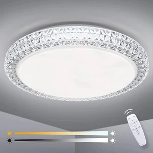OOWOLF LED Ceiling Light, 40W 15.4 Inch Dimmable Ceiling Light Brightness Adj... - Picture 1 of 12