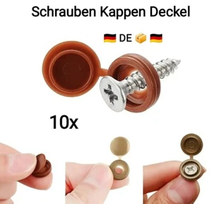 10x Abdeckkappen Schutzkappe Deckel Kappen für Schrauben Kunststoff Deckel NEU - Bild 1 von 13