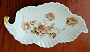 *OLD NUREMBERG NORWAY ROSE PICKLE/RELISH DISH BAVARIA GERMANY-B90-R - Picture 1 of 10