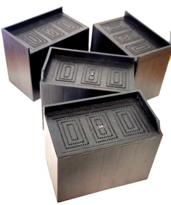 4 Pk 5" Bed Furniture Sofa Heavy Duty Riser Blocks Supports 11,000 lbs FREE SHIP - Picture 1 of 10