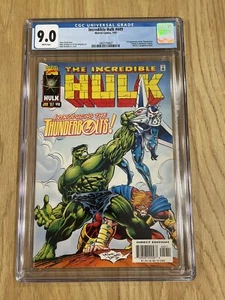 1997 Marvel Incredible Hulk 449 CGC 9.0 1st Appearance Thunderbolts MCU Movie - Picture 1 of 6