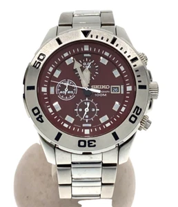 Seiko Chronograph 7T92-0NS0 Men's Quartz wristwatch - Picture 1 of 5