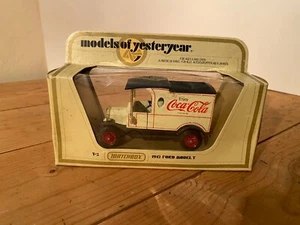 Matchbox Models of Yesteryear 1912 Ford Model T Coca Cola Van, 1/35 Boxed - Picture 1 of 7
