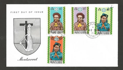1970 Montserrat Scout Girl Guide Brownie FDC Cover