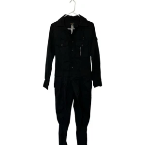 Diesel schwarz Knopfleiste Maler Overall Größe XS neu mit Etikett Moto Reißverschluss Utility - Bild 1 von 15