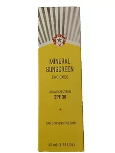 Protezione solare minerale First Aid Beauty ossido di zinco ampio spettro SPF 30 nuova con scatola - Foto 1 di 4