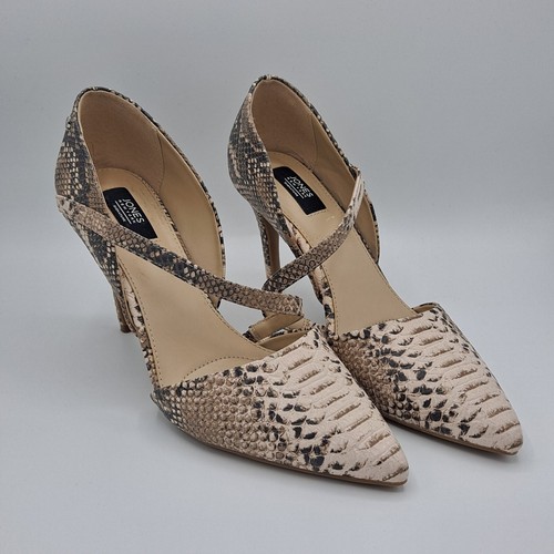 VANS NUOVE scarpe donna Jones New York Cheryl pelle di serpente a punta tacco alto taglia 9 5