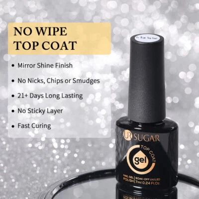 UR Sugar Base Coat Top Coat Matt 7,5ml Nagel Gel Lack Profi UV LED Gel  - Bild 1 von 4