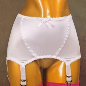 Women 6 Straps Sexy High Waist Garter Belt Bowknot Lingerie Suspender Stocking - Imagen 1 de 10