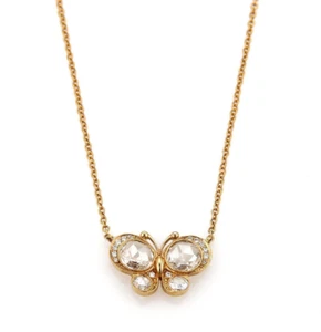 Tiffany & Co. Enchant Diamond Butterfly 18k Rose Gold Pendant Necklace - Picture 1 of 6
