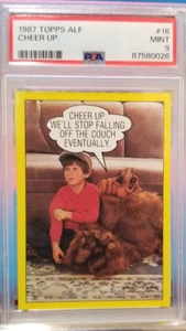 ๐ฅ Carta Topps ALF SERIE 1 1987 #16 CHEER UP... PSA 9 MINT ๐ฅ - Foto 1 di 2