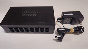 Cisco SF110D-16 16 Port 10/100 Mbps Ethernet Network Switch With Power Cord - Picture 1 of 6