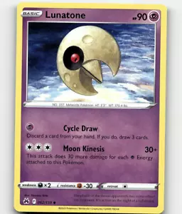 Pokemon Lunatone 062/159 Crown Zenith poco común - Imagen 1 de 1