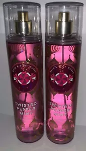 2 Bath & Body Works Twisted Peppermint Fine Fragrance Mist New 8 oz - Picture 1 of 1