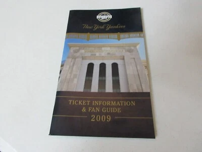 Información de boletos y guía de fanáticos de los Yankees de Nueva York 2009 de colección Foto 1 de 4