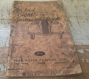 1938 FORD EIGHT 8 Original UK Instruction Book - Bild 1 von 6