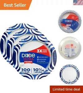 Ultra Microwave-Safe Paper Plates – Large 10 Inch, 3x Stronger, 100 Plates Pack - Picture 1 of 16